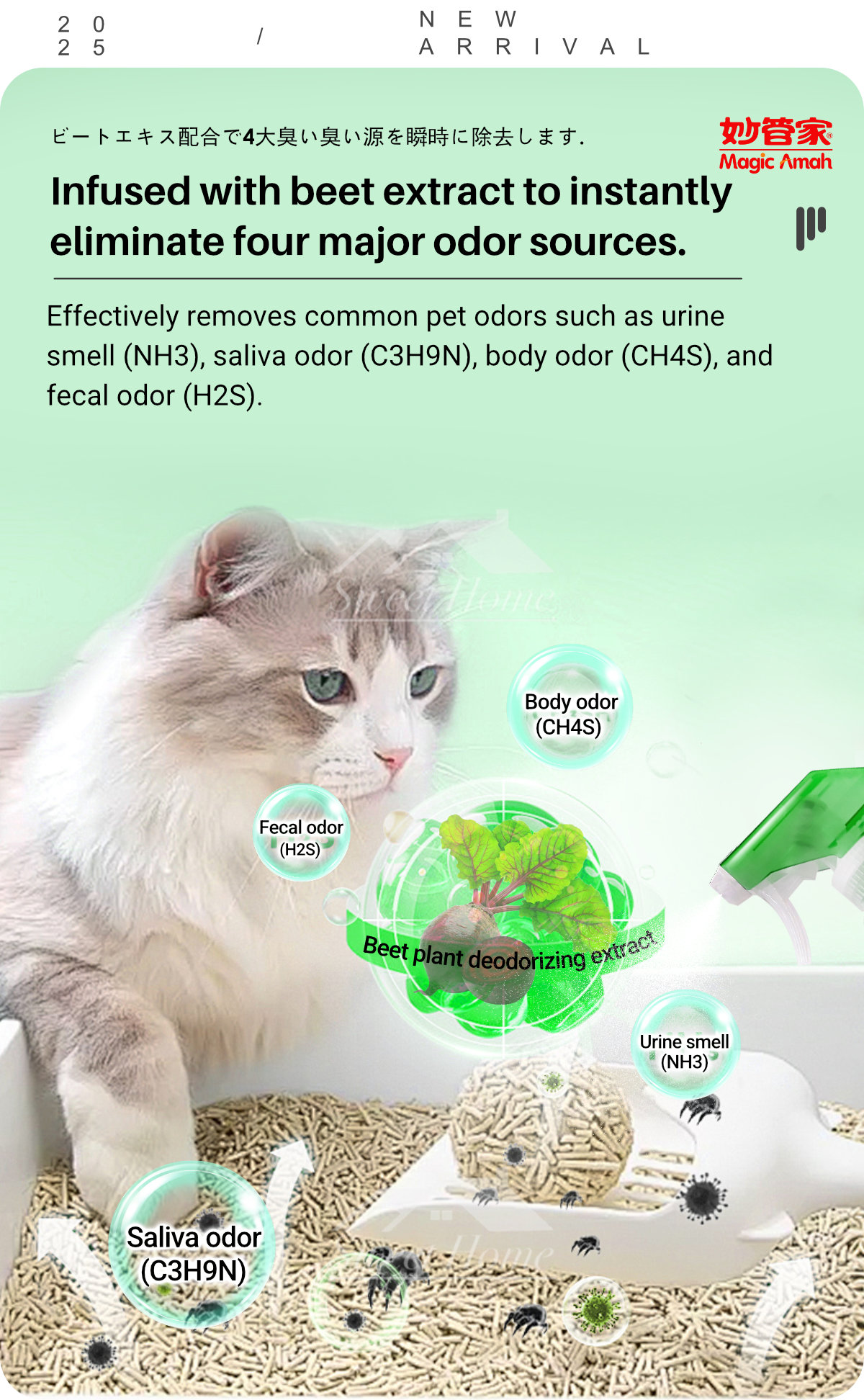 36027-Deodorant Spray for Pets Home-Green Tea-4